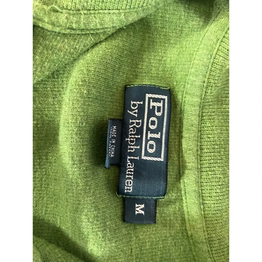 Polo Ralph Lauren Preppy Old‎ Money Cotton Pullover Sweater Green Medium